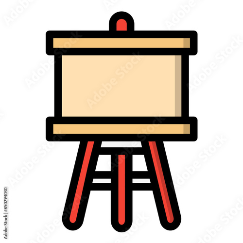 Easel Vector Icon Design Illustration