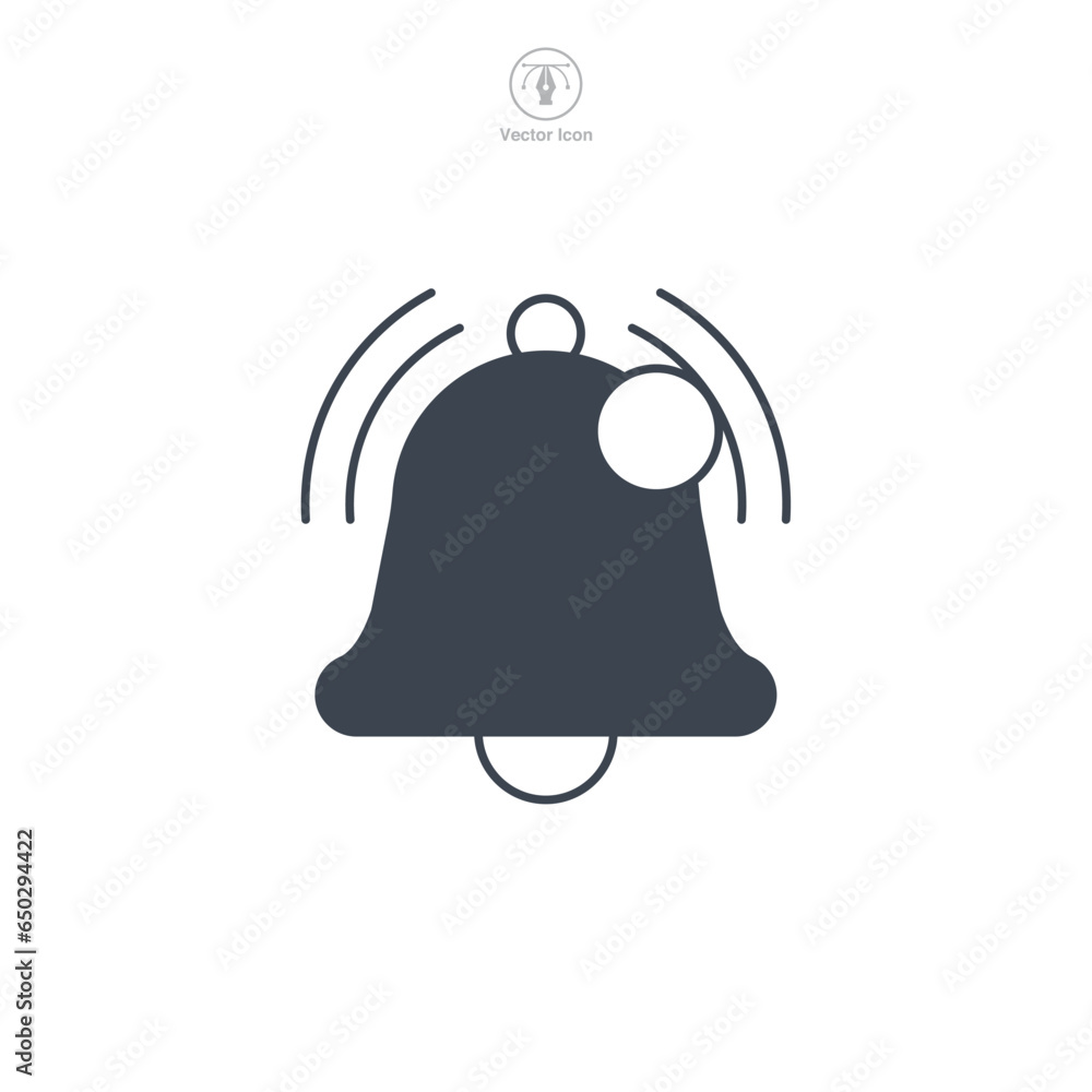 Bell. notification icon symbol vector illustration isolated on white background Bell. notification icon symbol vector illustration isolated on white background