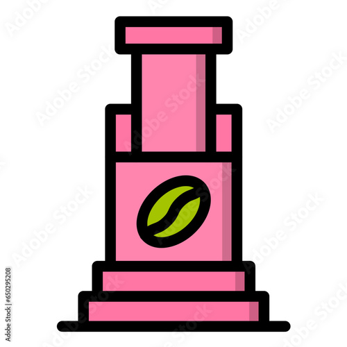 Aeropress Vector Icon Design Illustration