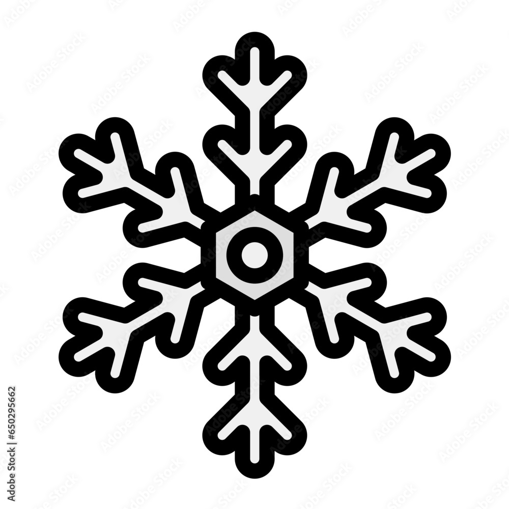 Snowflake Vector Icon Design Illustration Snowflake Vector Icon Design Illustration