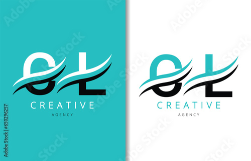 CL Letter Logo Design with Background and Creative company logo. Modern Lettering Fashion Design. Vector illustration