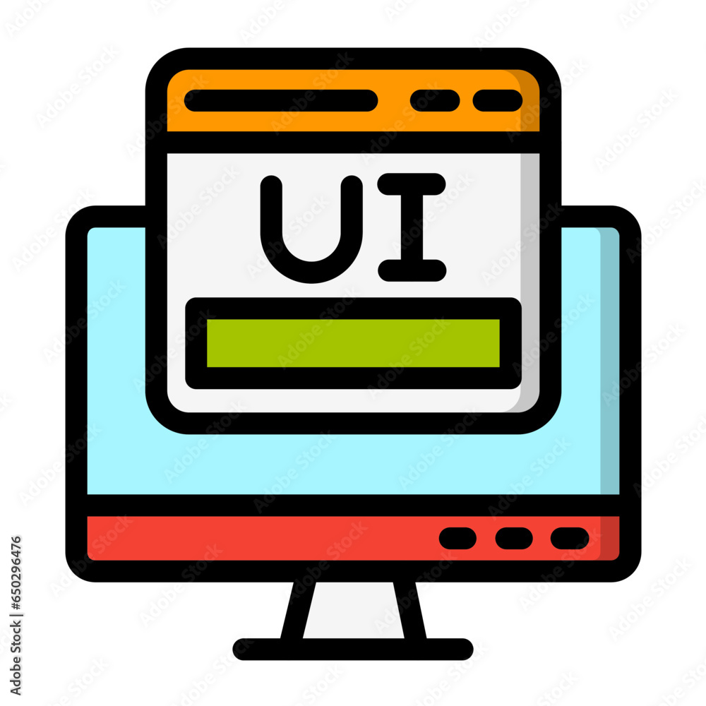 User interface Vector Icon Design Illustration User interface Vector Icon Design Illustration