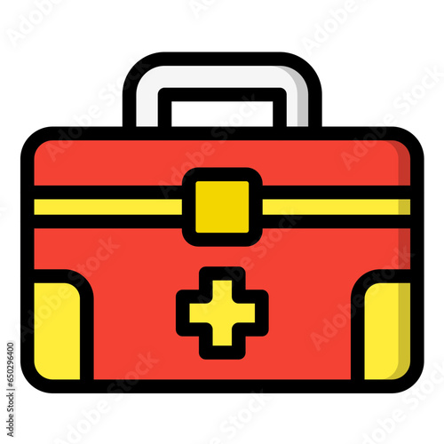 First Aid Kit Vector Icon Design Illustration