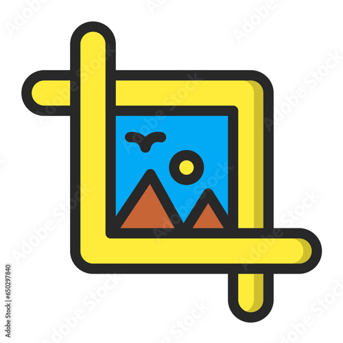 Crop Vector Icon Design Illustration