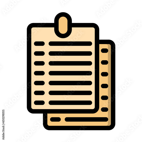 Notes Vector Icon Design Illustration