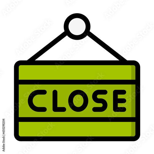 Close Sign Vector Icon Design Illustration