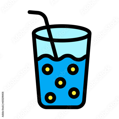 Drinking Water Vector Icon Design Illustration