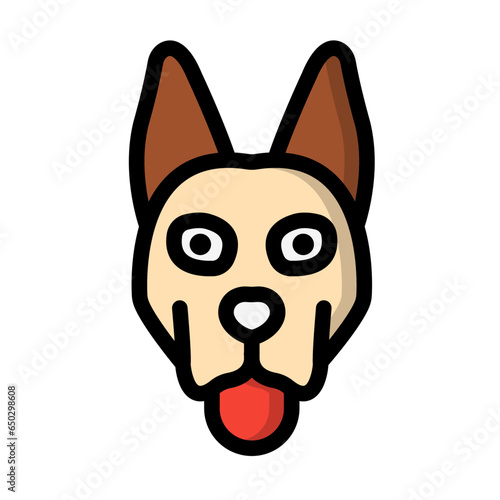 Dog Vector Icon Design Illustration