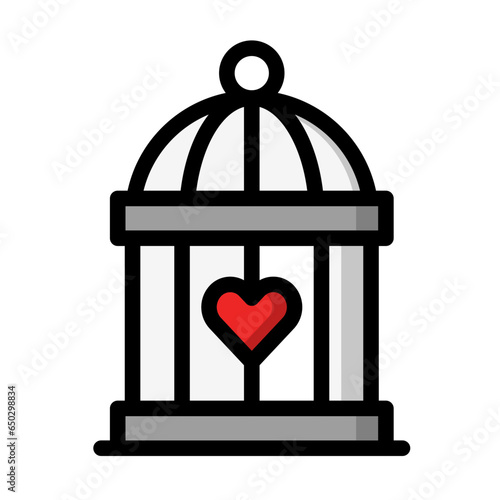 Cage Vector Icon Design Illustration