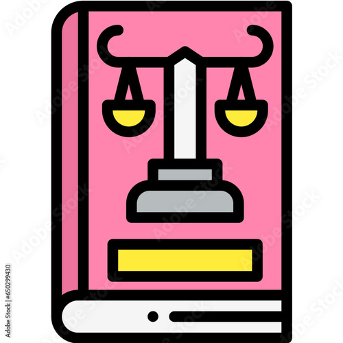 Company Law Vector Icon Design Illustration