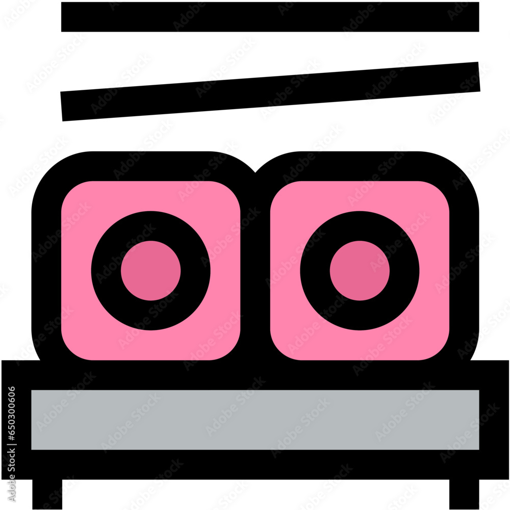 Sushi Vector Icon Design Illustration Sushi Vector Icon Design Illustration
