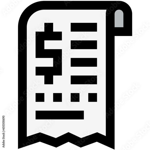 Bill Vector Icon Design Illustration
