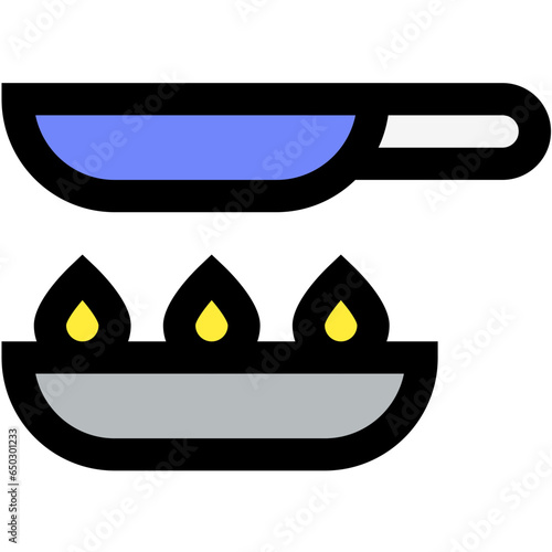 Food pan Vector Icon Design Illustration