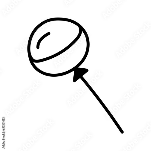 Wallpaper Mural Single hand-drawn candy illustration for greeting cards, posters, recipe, and culinary design. Isolated on a white background. Doodle vector illustration. Torontodigital.ca