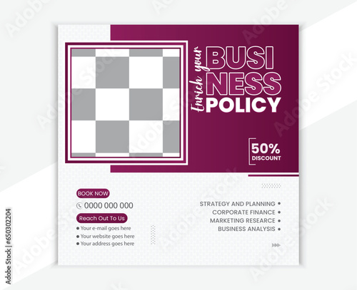 Business Social Media Post Design Template Vector Corporate Poster Banner Design, Real Estate Poster.
