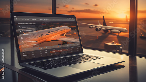 fare aggregator, metasearch engine and booking for airline tickets and ground transportation, ultra photorealistic muted colors, realistik photo