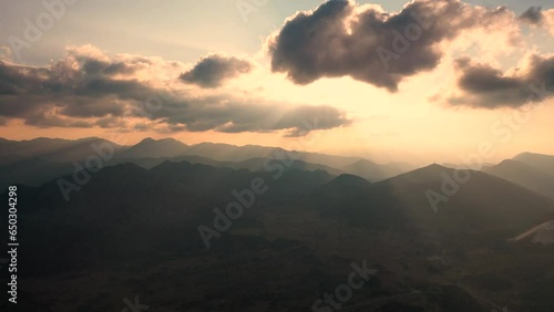 Wallpaper Mural Aerial drone shot of green mountainous landscape against clear sky on a sunny day.Antalya, Turkey. Torontodigital.ca