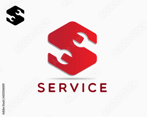 letter s logo design template. logo good for businesses in the fields of mechanics, machinery, service and others