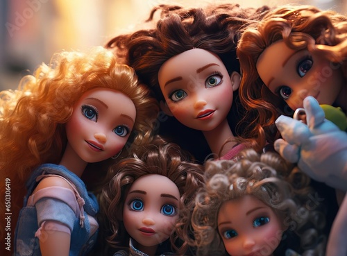 A group of beautiful dolls © cherezoff