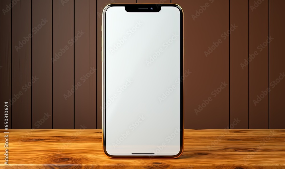 phone with blank screen on table phone with blank screen on table