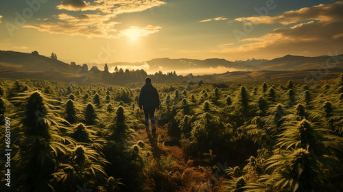 cannabis plant plantation