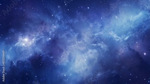 101. Extreme close-up of abstract blurred space nebula  cosmic blue and starry indigo hues  in the style of gradient blurred wallpapers  depth of field  serene visuals  minimalistic simplicity  close-