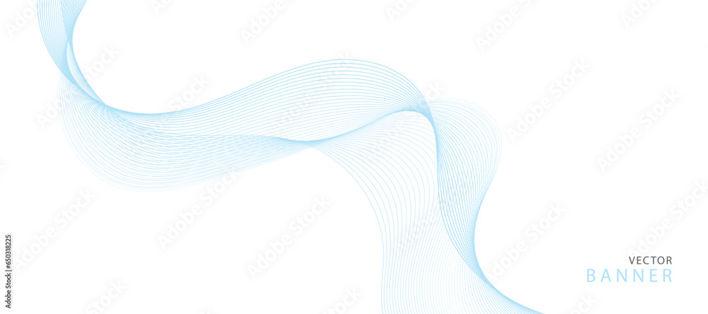 Modern vector background with blue wavy lines Modern vector background with blue wavy lines