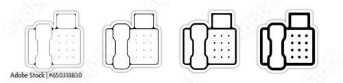 Icones et pictogrammes standard téléphonique