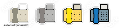 Icones et pictogrammes standard téléphonique