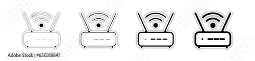 Pictogramme logo et icones symbole connectons internet wifi