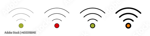 Pictogramme logo et icones symbole connectons internet wifi