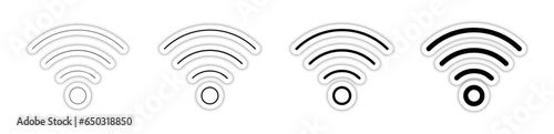 Pictogramme logo et icones symbole connectons internet wifi