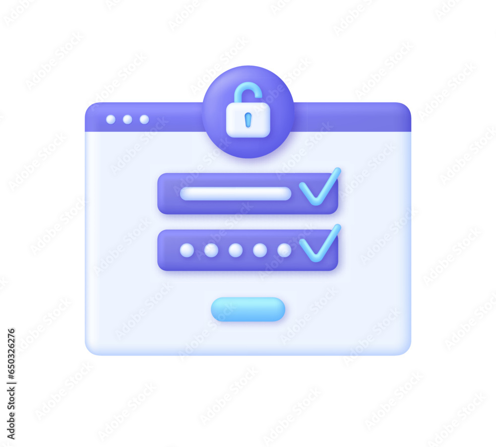 3D Correct Password. Personal data protection on the internet. Incorrect and correct data entering. 3D Correct Password. Personal data protection on the internet. Incorrect and correct data entering.