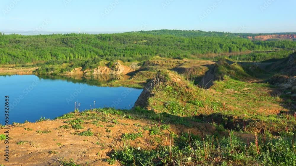 Flooded dolomite quarry Flooded dolomite quarry