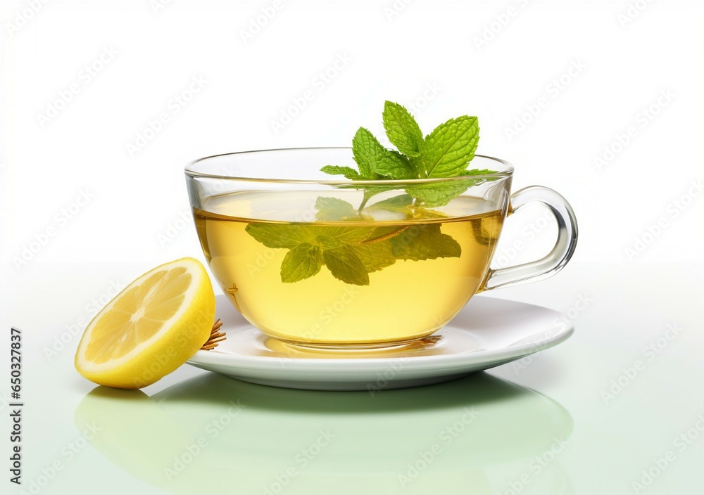 A cup of tea with a refreshing twist of lemon A cup of tea with a refreshing twist of lemon
