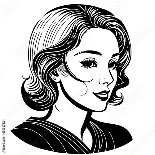 Beautiful Woman with Black and White Face, Embracing Diversity and Equality
