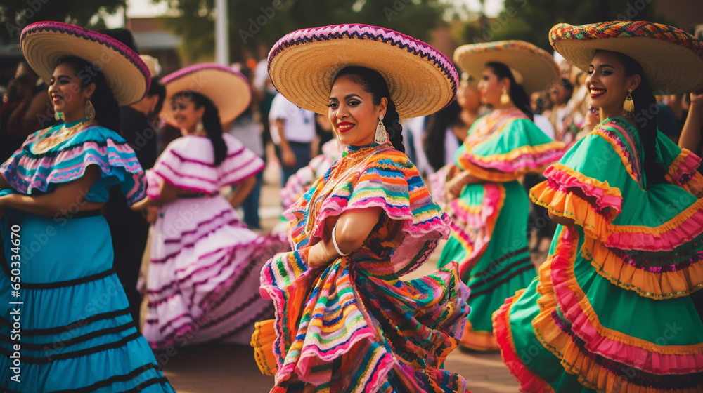 Fabulous Cinco de Mayo female dancer.