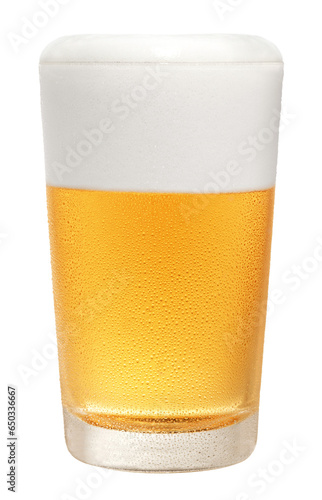 copo com cerveja gelada com espuma isolado em fundo transparente - ta√ßa com chope gelado cremoso