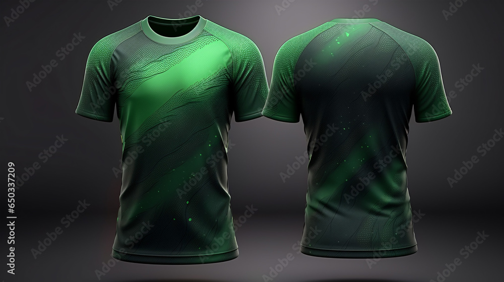 Sporty Tshirt mockup and template designed for soccer jerseys and