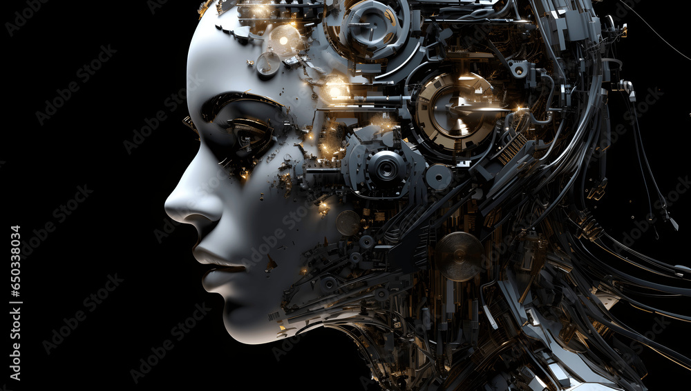 AI concept, artificial intelligence, Human-robot integration, innovation and futuristic technology AI concept, artificial intelligence, Human-robot integration, innovation and futuristic technology