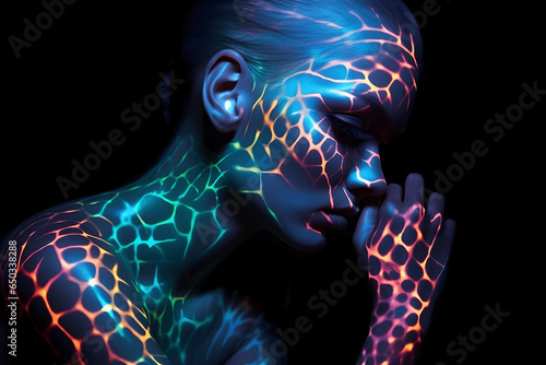 Neon Bodypainting photo