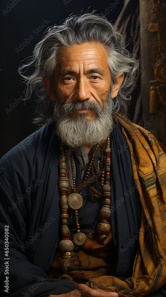 Naklejka premium Asian Man Portrait