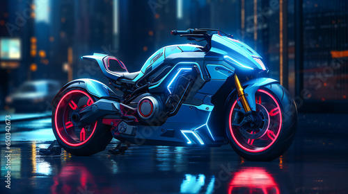 Electric Motorcycle © EwaStudio