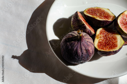 fresh figs on a plate