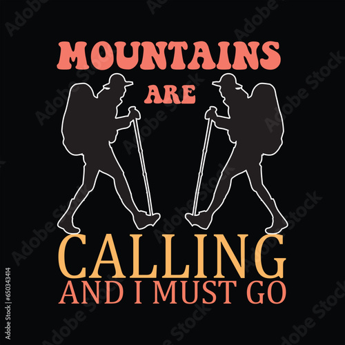 Hiking T-shirt design