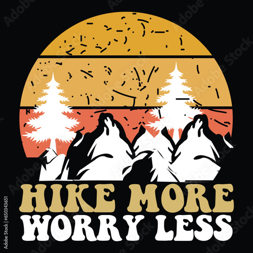 Hiking T-shirt design