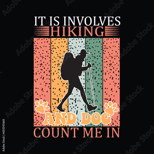 Hiking T-shirt design