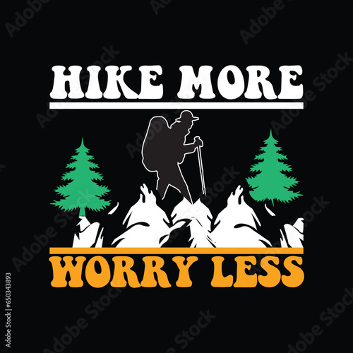 Hiking T-shirt design