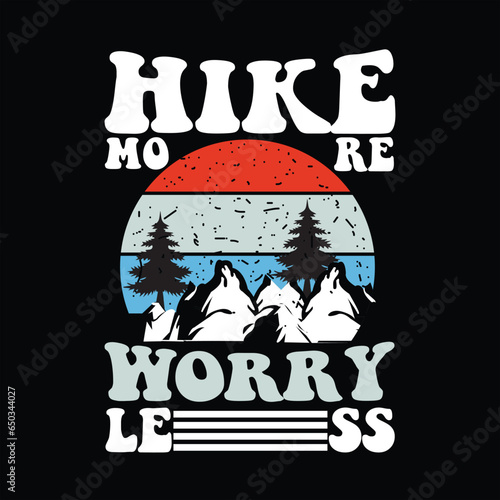 Hiking T-shirt design