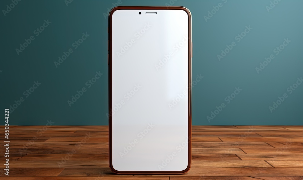 phone with blank screen on table phone with blank screen on table